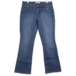 Levi's 515 Women's Blue Denim Jeans Size 6S Stretch Boot Cut Mid Rise